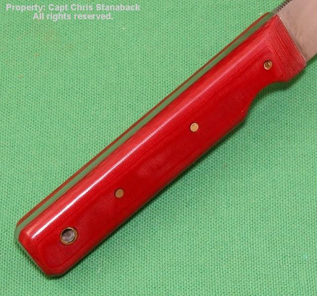 Randall Model #10-5 inch, in Red Micarta!