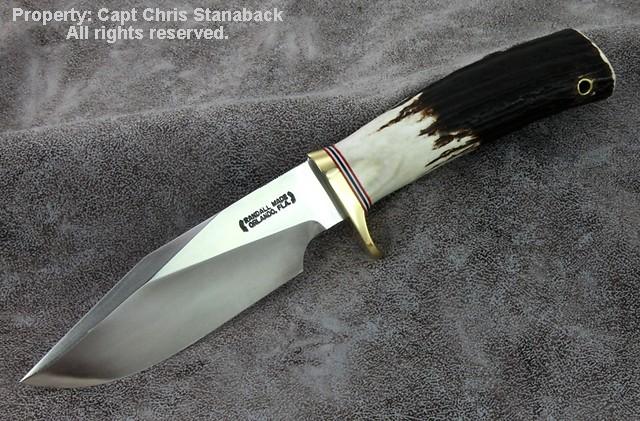 Randall Sergeants Model with huge, dark, rich stag!