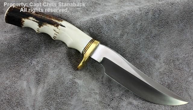 Randall Model #3-5 inch with deep, rich, amber stag! 