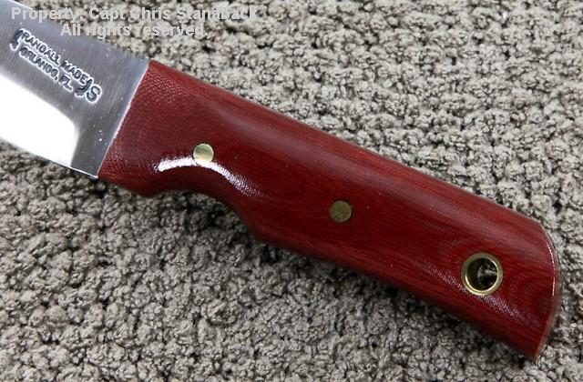 Randall Model #10-3 inch in red micarta / straight blade!!