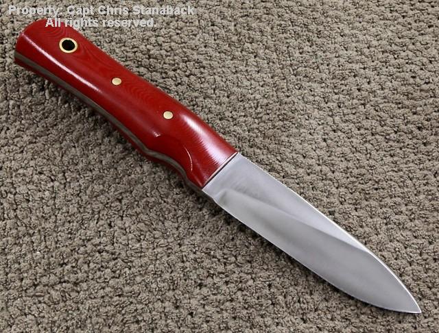 Randall Model #10-3-DROP POINT-RED!!