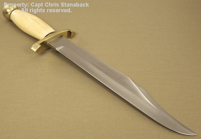 Randall Confederate Bowie, in Fossil Walrus Ivory!!