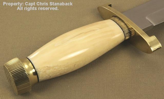 Randall Confederate Bowie, in Fossil Walrus Ivory!!