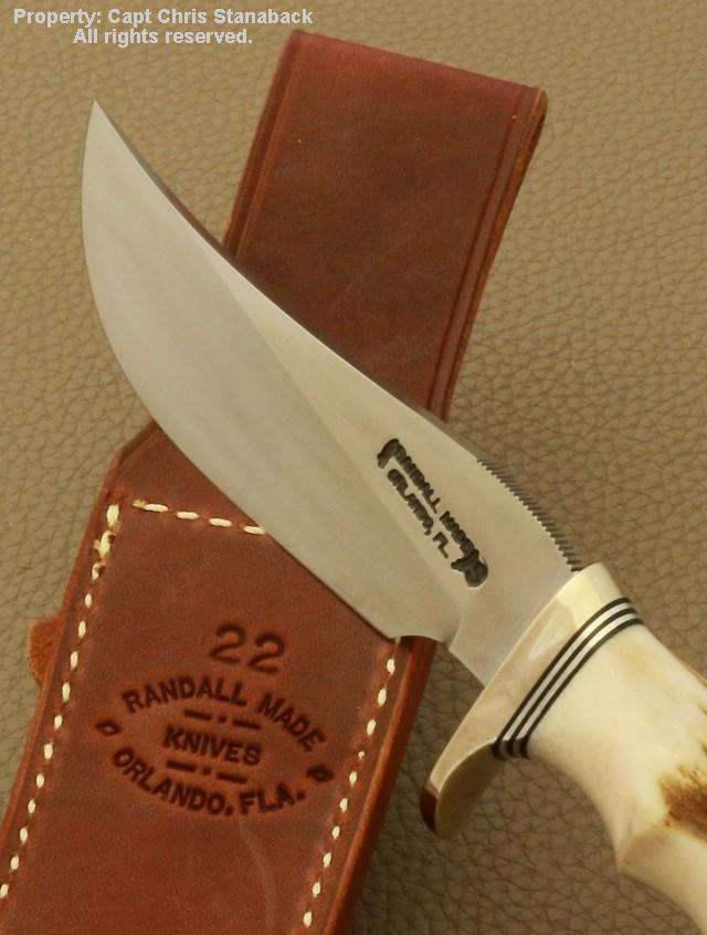Randall Model #22-4 5/8 inch, in stag!!