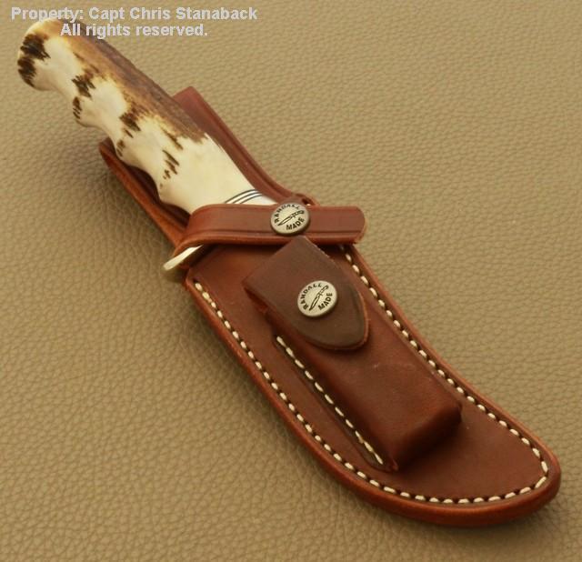 Randall Model #22-4 5/8 inch, in stag!!