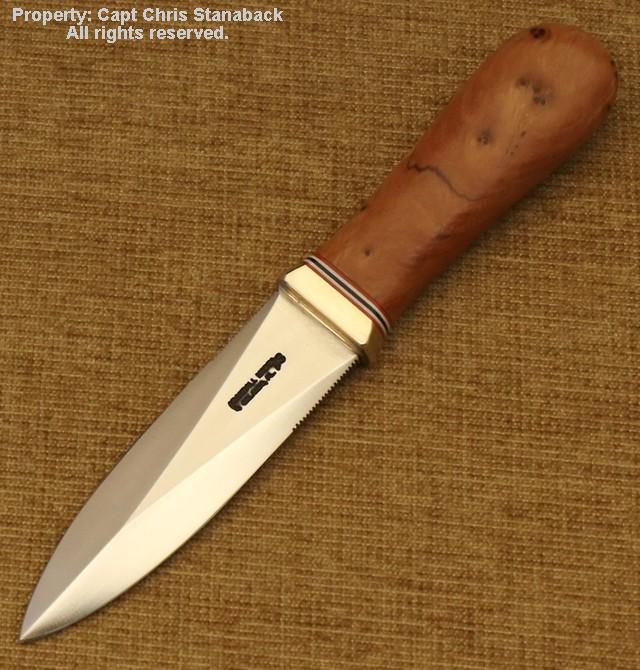 Randall Model #24-4 inch with Thuya Burl wood handle!